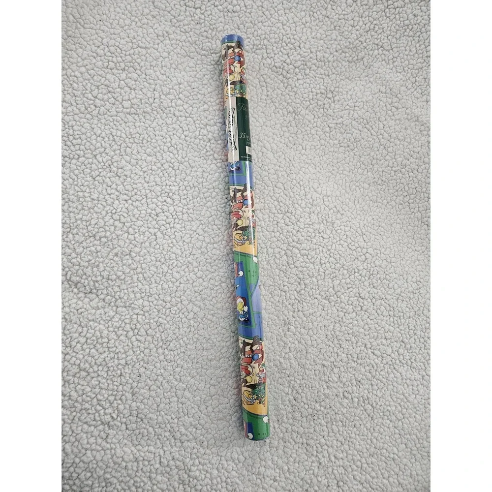 VTG‎ The Finishing Touch Looney Tunes Gift Wrap Roll 24in - 35 Sq Ft New Sealed